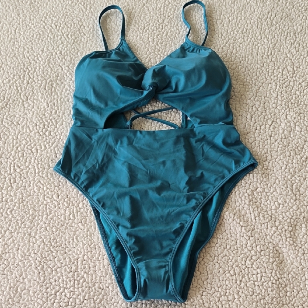Hollister Teal One Piece Swimsuit